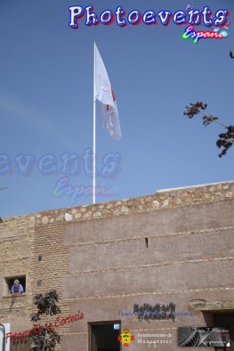 Izada de Bandera Calatrava en Manzanares 2016